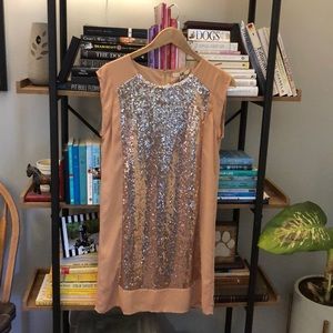 Pink Sequined Short Dress NEW WITH TAGS